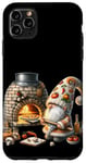 Coque pour iPhone 11 Pro Max Pizza Baker Dad Gnome With Hot Stone Pizza Oven Italy Travel