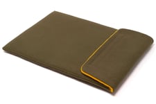 CushCase Sleeve Case for Razer Blade 14 Laptop 2021-2022 Models - Made in UK - Pioneer Canvas (Khaki)