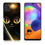 Samsung Deco Galaxy A31 kuoret - Kissa Monivärinen