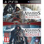 Compilation Assassin's Creed IV Black Flag + Assassin's Creed Rogue PS3