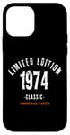 Coque pour iPhone 12 mini Édition limitée de 1974 pour homme, pièce originale hom wear pour homme et femme