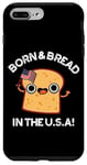 Coque pour iPhone 7 Plus/8 Plus Jeu de mots « Born And Bread in the USA »