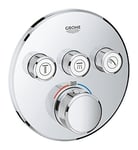 Grohtherm SmartControl Water Saving Thermostat F Shower Bath 3Valves Round Shape