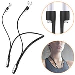 HALLEAST Silicone Strap Compatible with Apple Airpods Pro 2,3,Pro,2 & 1 Anti-Lost Neck Strap Sport Neckband holder Running Wire Cable Cord Connector,Night Glow