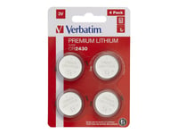 Verbatim - Batteri 4 X Cr2430 - Li