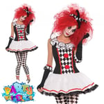 Suicide Squad Girls Harlequin Honey Clown Halloween Costume