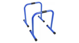 Barres paralleles gorilla sports   3 hauteurs   30 cm   73cm   94 cm   noires bleues rouges   couleur   bleu   hauteur   73 cm