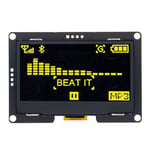 écran LCD OLED pour Ardu37UNO R3 C51",technologie SSD1309 2.4,7 broches éventuelles I/IIC I2C,interface série,2.42 pouces,128 pouces,"12864x64 - Type I2C interface yellow