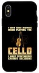 iPhone X/XS Cello Instrument Funny Playing Musical Lesson Case