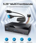 Graugear Multi Frontpanel 4-Faldig + Kortläsare Usb,Sd,Micro