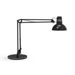 MAUL lampe de bureau MAULstudy en métal | Lampe LED professionnelle | Lampe sur pied flexible pour le bureau et l'atelier | Haute qualité d'éclairage à LED | Lampe bureau avec ampoule | Noir