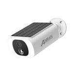 ANRAN 2K Solar Security Cameras Wireless Outdoor/Indoor, Integrated Solar Panel, Battery Camera, Color Night Vision, Spotlight Camera, 2-Way Talk, PIR Motion Detection, Alerts, Work with Alexa, C3