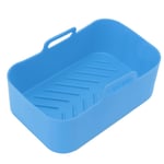 (Blue)2 Pack Silicone Air Rectangular Fryer Silicone Air Fryer Silicone Liners