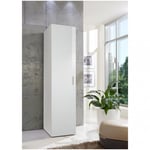 Armoire penderie 1 porte MALTA laquée blanc cassé L : 50 cm