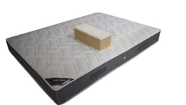 Provence literie Matelas Face de Contact Face de Contact Latex 70 Kg/m3 + Mousse 35 Kg/m3 HR 140x200 x 21,5 cm + Oreiller Visco + Alèse Accueil Moelleux Soutien Ferme - 7 Zones de Confort