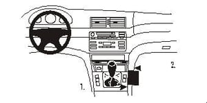 BMW 316-330/M3 E46 98-04/Compact 01-07, Konsoll, Vinklet