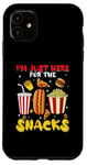 iPhone 11 Funny Football Game Sports I'm Just Here For The Snacks Case