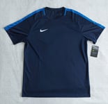 Nike T Shirt Mens XL Navy Blue Dri-Fit Breathable Ventilated Mesh Training