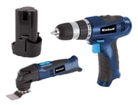 Einhell BT-TK 10.8 LI Cordless Multi-Tool Sander & Cordless Drill With Battery