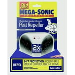 The Big Cheese Ultra Power Mega-Sonic® Plug-In Twin - Speaker Pest Repeller, Repels Mice and Rats, Whole Room Protection, Double Speakers, Powerful, Electronic, white