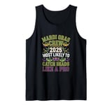 Mardi Gras Crew 2025 Most Likely To Catch Beads Like a Pro Tank Top