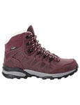 Jack Wolfskin Women's Refugio Prime Texapore Mid W Hiking Shoe, Dark Maroon, 4.5 UK