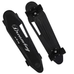 Sumeber Skateboard pour débutants Skateboard Cruiser Complet Portable 63 cm Skateboards avec Pont en Plastique pour Adolescentes garçons Adultes Enfants Cadeau d'anniversaire (Noir)