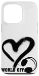 Coque pour iPhone 13 Pro Casque Musique Coeur Techno House Amour