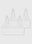 Tu White Ribbed Crop Tops 2 Pack 8-10 years Years female