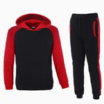 BWCX Tracks décontractés Jogger Homme Set Long Manches Longues à Manches Longues Jogging Sweat Athletic Sweat,Rouge,L