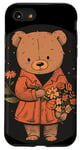 iPhone SE (2020) / 7 / 8 Cute Teddy with flowers in hand costume Case