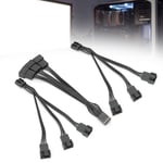 Fan Splitter Adapter 1 To 3 4‑Pin Fan Extension Cable 14cm / 5.5in For Computer