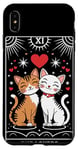 iPhone XS Max Tarot Card Mystic Cats | The Lovers Valentines Day Couples Case