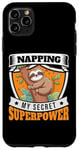 iPhone 11 Pro Max Napping Superpower Power Nap Lazy Pajama Day Sleep Sloth Case