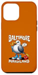 Coque pour iPhone 12 Pro Max Baltimore Maryland Seagull French Fries Souvenir drôle