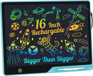 16" Rechargeable LCD Writing Tablet Doodle Board for Toddlers - Colorful Screen