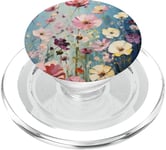 Flowers Bloom In Wildflower Meadow Floral PopSockets PopGrip for MagSafe