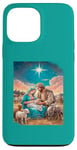 iPhone 13 Pro Max Nativity Scene with Mary, Joseph and the Child Jesus Case