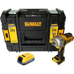 Dcf 891 nt Clé à choc 18 v 1084 Nm 1/2'' Brushless + 1x batterie Powerstack 1,7 Ah + tstak - sans chargeur - Dewalt