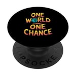 One World One Chance Climate Change Awareness PopSockets Adhesive PopGrip