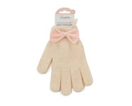 Isabelle Laurier - Lot de 2 Gants exfoliants pour le bain et la douche - Gants de toilette gommants - Gommage corps - couleur Crème - Cadeau Femme