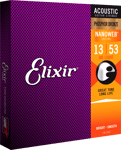 Elixir 16182 Acoustic Phosphor Bronze With Nanoweb HD Light (.013-.053)