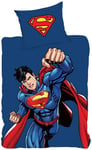 Sängkläder 140x200 cm - Superman Power - Täcke i 2 design - 100% bomullssängset