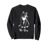 The Boss Tuxedo Cat Lover Kitten Tuxedo Cat Owner Sweatshirt