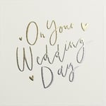 54 x Paperlink On Your Wedding Day Cards Gold Love Hearts Foil Congratulations