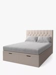 Koti Home Eden Upholstered Ottoman Storage Bed, Double