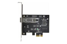 StarTech.com 1-Port GbE SFP Network Card, PCIe 2.1 x1, Intel I210-IS, 1GbE Controller, 1000BASE Copper/Fiber Optic, Single-Port Gigabit Ethernet NIC, Desktop/Server Backplanes - Windows and Linux Compatible (P011GI-NETWORK-CARD) - netværksadapter - PCIe 2