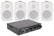 Smart Outdoor - A22 Compact Amplifier & 4 wall Speakers Kit , Adastra, 300.105UK