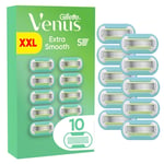 Venus - Gillette Venus Extra Smooth Razor Blades - Green/White - 10 pcs