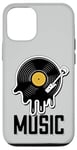 Coque pour iPhone 12/12 Pro Musique Disque Vinyle Tenue Rétro Pour Musiciens Et Concerts